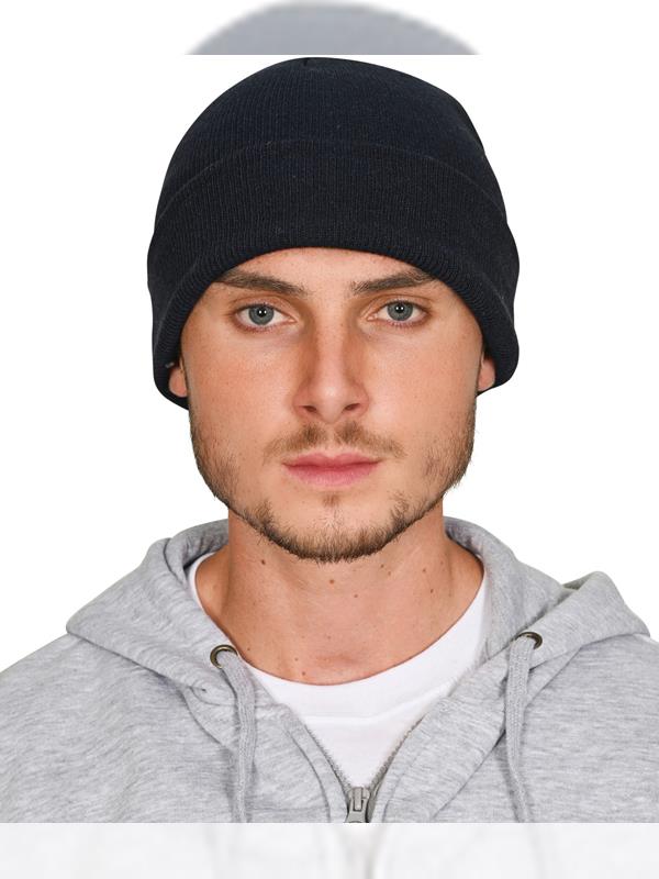 Absolute Apparel Knitted Recycled Acrylic Turn Up Beanie Adult