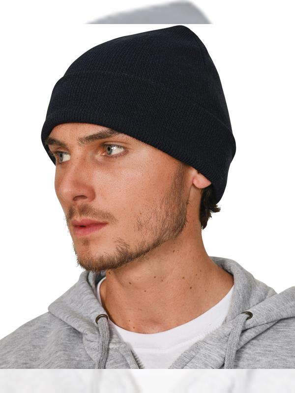 Absolute Apparel Knitted Recycled Acrylic Turn Up Beanie Adult