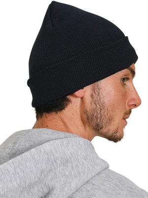 Absolute Apparel Knitted Recycled Acrylic Turn Up Beanie Adult - Image 18