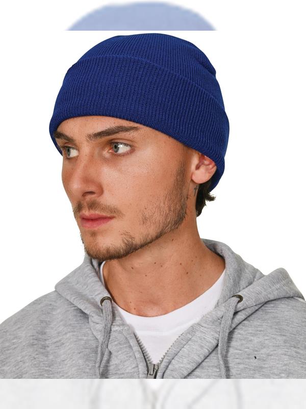 Absolute Apparel Knitted Recycled Acrylic Turn Up Beanie Adult