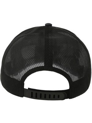 Atlantis Dempo 5 Panel Unstructured Mid Profile Mid Visor Textured Stretch Recycled Trucker Cap Adult - Image 8