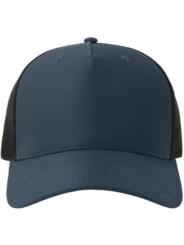Atlantis Dempo 5 Panel Unstructured Mid Profile Mid Visor Textured Stretch Recycled Trucker Cap Adult