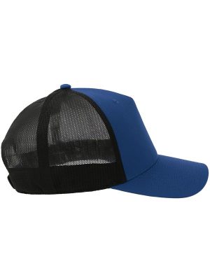 Atlantis Dempo 5 Panel Unstructured Mid Profile Mid Visor Textured Stretch Recycled Trucker Cap Adult - Image 26