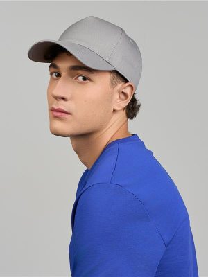 Atlantis Egon 5 Panel Structured High Profile Curved Visor Organic Cap Adult - Image 1