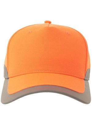 Atlantis Helpy S 5 Panel Structured High Profile Curved Visor Reflective Recycled Cap Adult - Image 4