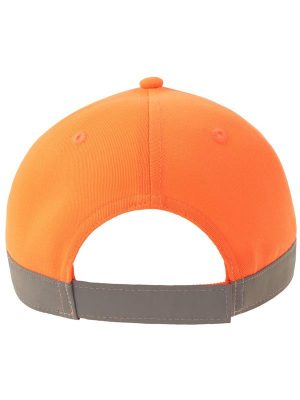 Atlantis Helpy S 5 Panel Structured High Profile Curved Visor Reflective Recycled Cap Adult - Image 5