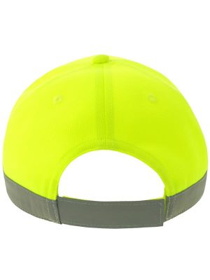 Atlantis Helpy S 5 Panel Structured High Profile Curved Visor Reflective Recycled Cap Adult - Image 10