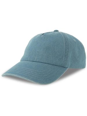 Atlantis Iraya 5 Panel Unstructured Low Profile Mid Visor Denim Recycled Cap Adult - Image 12