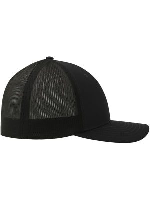 Atlantis Nila 6 Panel Structured Low Profile Mid Visor Stretch Fully Closed Recycled Trucker Cap Adult - Image 8