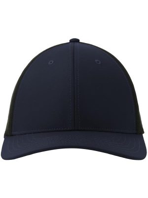 Atlantis Nila 6 Panel Structured Low Profile Mid Visor Stretch Fully Closed Recycled Trucker Cap Adult - Image 13
