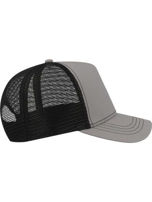 Atlantis Rapper Canvas S Recycled 5 Panel Trucker Adult - Image 11