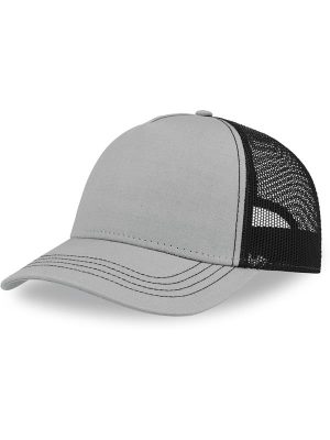 Atlantis Rapper Canvas S Recycled 5 Panel Trucker Adult - Image 12