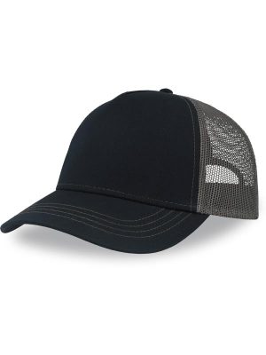 Atlantis Rapper Canvas S Recycled 5 Panel Trucker Adult - Image 16