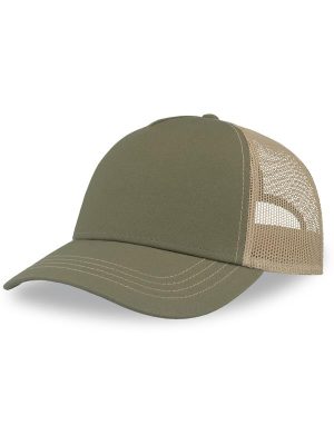 Atlantis Rapper Canvas S Recycled 5 Panel Trucker Adult - Image 28