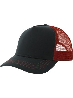 Atlantis Rapper Canvas S Recycled 5 Panel Trucker Adult - Image 34