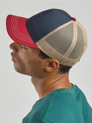 Atlantis Rapper Canvas S Recycled 5 Panel Trucker Adult - Image 38