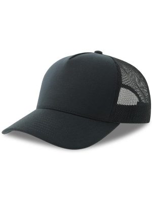 Atlantis Rapper Jersey S 5 Panel Structured Mid Profile Mid Visor Recycled Trucker Cap Adult - Image 3