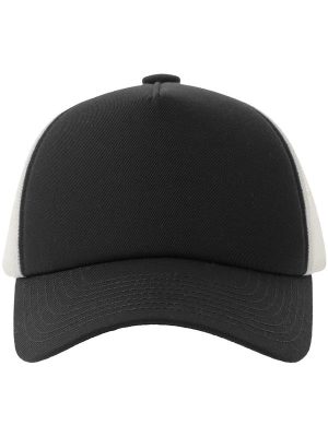Atlantis Record S 5 Panel Structured High Profile Mid Visor Recycled Trucker Cap Adult - Image 3