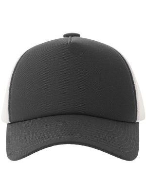 Atlantis Record S 5 Panel Structured High Profile Mid Visor Recycled Trucker Cap Adult - Image 12