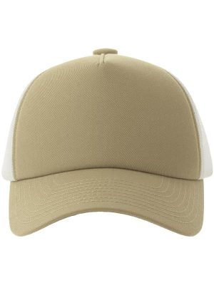 Atlantis Record S 5 Panel Structured High Profile Mid Visor Recycled Trucker Cap Adult - Image 16