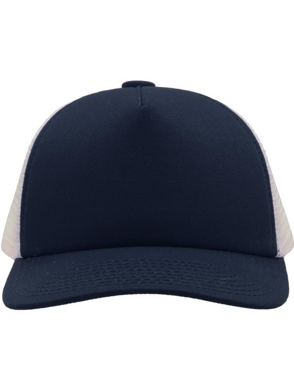 Atlantis Record Mid Visor 5 Panel Trucker Cap Adult