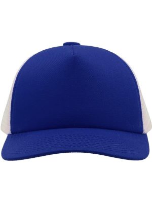 Atlantis Record Mid Visor 5 Panel Trucker Cap Adult - Image 18