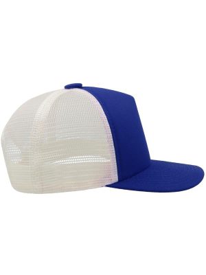 Atlantis Record Mid Visor 5 Panel Trucker Cap Adult - Image 20
