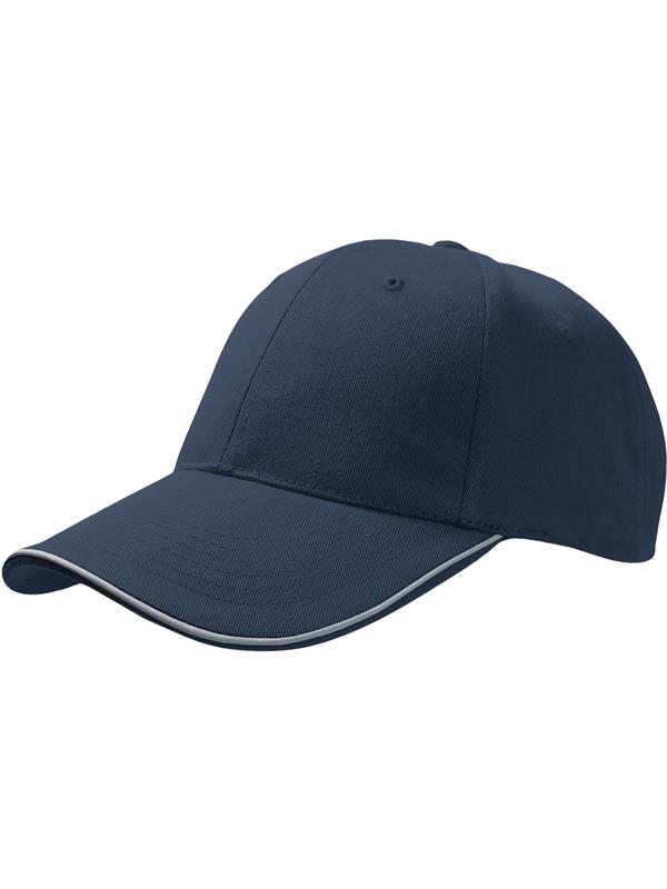 Atlantis Reflect 6 Panel Reflective Piping Baseball Cap Adult