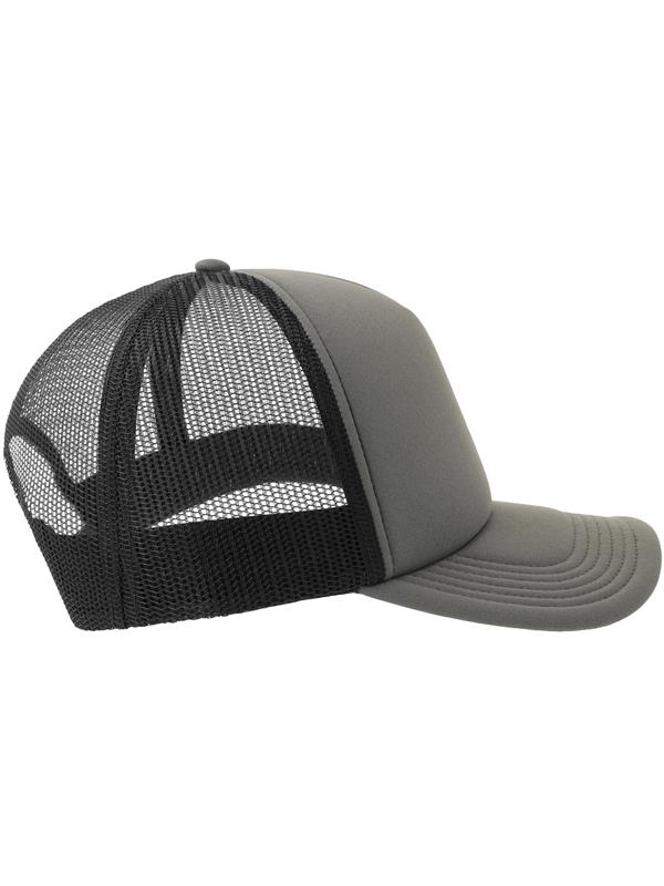Atlantis Rapper S 5 Panel Structured Foam Mid Profile Curved Visor Recycled Trucker Cap Adult