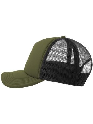 Atlantis Rapper S 5 Panel Structured Foam Mid Profile Curved Visor Recycled Trucker Cap Adult - Image 25