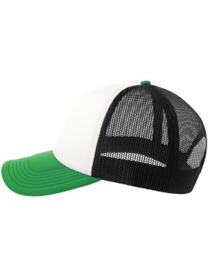 Atlantis Rapper S 5 Panel Structured Foam Mid Profile Curved Visor Recycled Trucker Cap Adult - Image 35