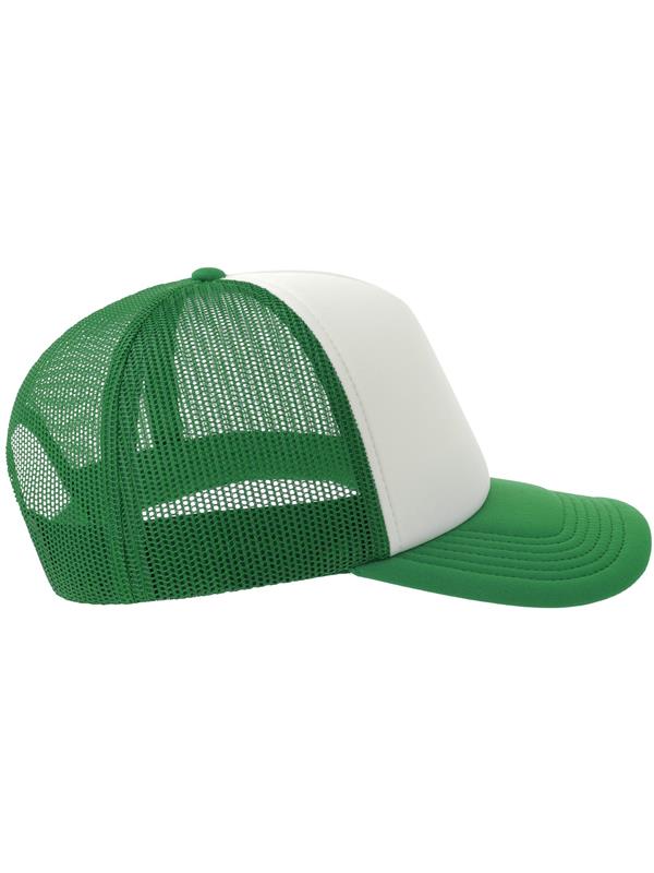 Atlantis Rapper S 5 Panel Structured Foam Mid Profile Curved Visor Recycled Trucker Cap Adult