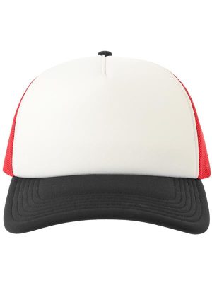 Atlantis Rapper S 5 Panel Structured Foam Mid Profile Curved Visor Recycled Trucker Cap Adult - Image 55