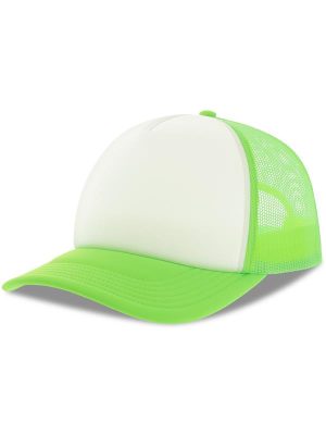 Atlantis Rapper S 5 Panel Structured Foam Mid Profile Curved Visor Recycled Trucker Cap Adult - Image 69