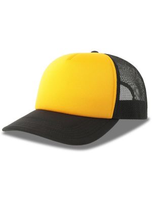 Atlantis Rapper S 5 Panel Structured Foam Mid Profile Curved Visor Recycled Trucker Cap Adult - Image 76