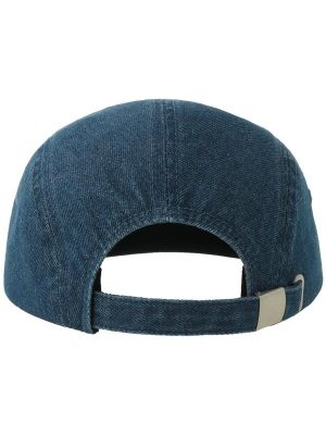 Atlantis Ruby 5 Panel Unstructured Low Profile Flat Visor Denim Recycled Camper Cap Adult - Image 10