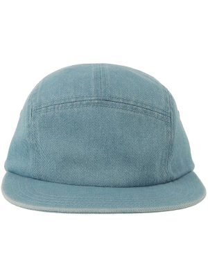 Atlantis Ruby 5 Panel Unstructured Low Profile Flat Visor Denim Recycled Camper Cap Adult - Image 13