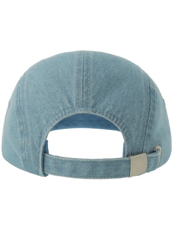 Atlantis Ruby 5 Panel Unstructured Low Profile Flat Visor Denim Recycled Camper Cap Adult