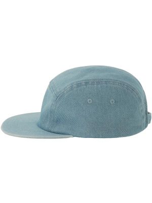Atlantis Ruby 5 Panel Unstructured Low Profile Flat Visor Denim Recycled Camper Cap Adult - Image 15