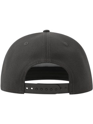 Atlantis Snapback Flat Visor 5 Panel Sustainable Cap Adult - Image 6
