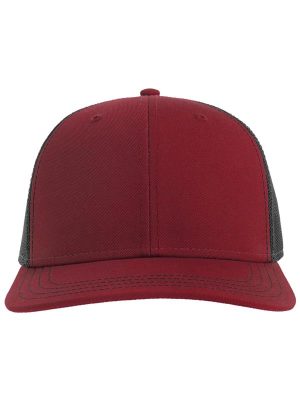 Atlantis Sonic S 6 Panel Structured Mid Profile Mid Visor Contrast Organic Trucker Cap Adult - Image 8