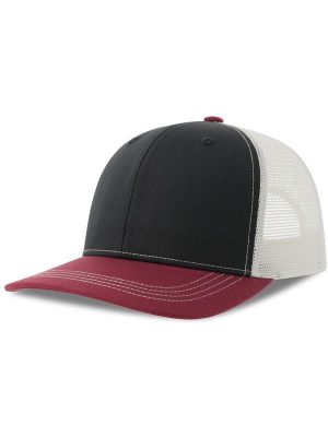 Atlantis Sonic S 6 Panel Structured Mid Profile Mid Visor Contrast Organic Trucker Cap Adult - Image 15