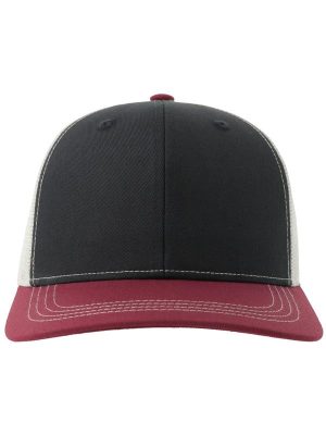 Atlantis Sonic S 6 Panel Structured Mid Profile Mid Visor Contrast Organic Trucker Cap Adult - Image 16