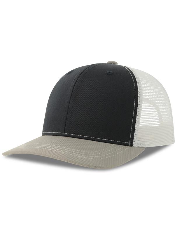Atlantis Sonic S 6 Panel Structured Mid Profile Mid Visor Contrast Organic Trucker Cap Adult