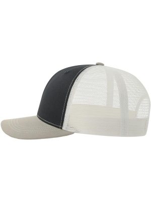 Atlantis Sonic S 6 Panel Structured Mid Profile Mid Visor Contrast Organic Trucker Cap Adult - Image 23