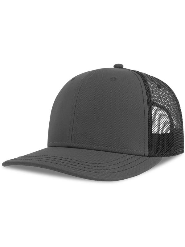 Atlantis Sonic S 6 Panel Structured Mid Profile Mid Visor Contrast Organic Trucker Cap Adult