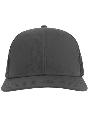 Atlantis Sonic S 6 Panel Structured Mid Profile Mid Visor Contrast Organic Trucker Cap Adult - Image 31