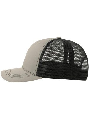 Atlantis Sonic S 6 Panel Structured Mid Profile Mid Visor Contrast Organic Trucker Cap Adult - Image 38