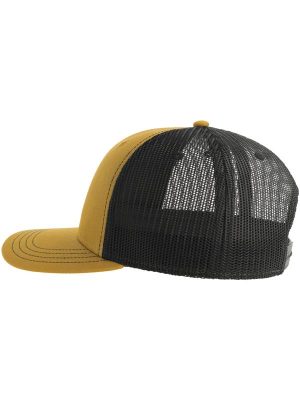 Atlantis Sonic S 6 Panel Structured Mid Profile Mid Visor Contrast Organic Trucker Cap Adult - Image 44