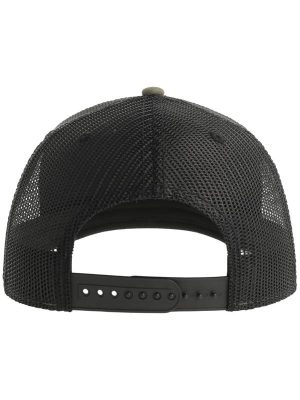 Atlantis Sonic S 6 Panel Structured Mid Profile Mid Visor Contrast Organic Trucker Cap Adult - Image 53